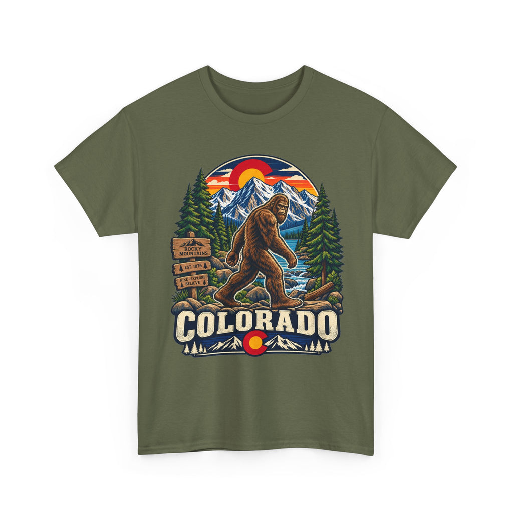 Colorado Bigfoot Mountain Scene T-Shirt