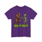 Keep It Weird Sasquatch Alien T-Shirt | Funny Cryptid UFO Tee