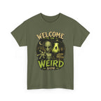 Welcome to the Weird Side T-Shirt | Alien Skull Illustration