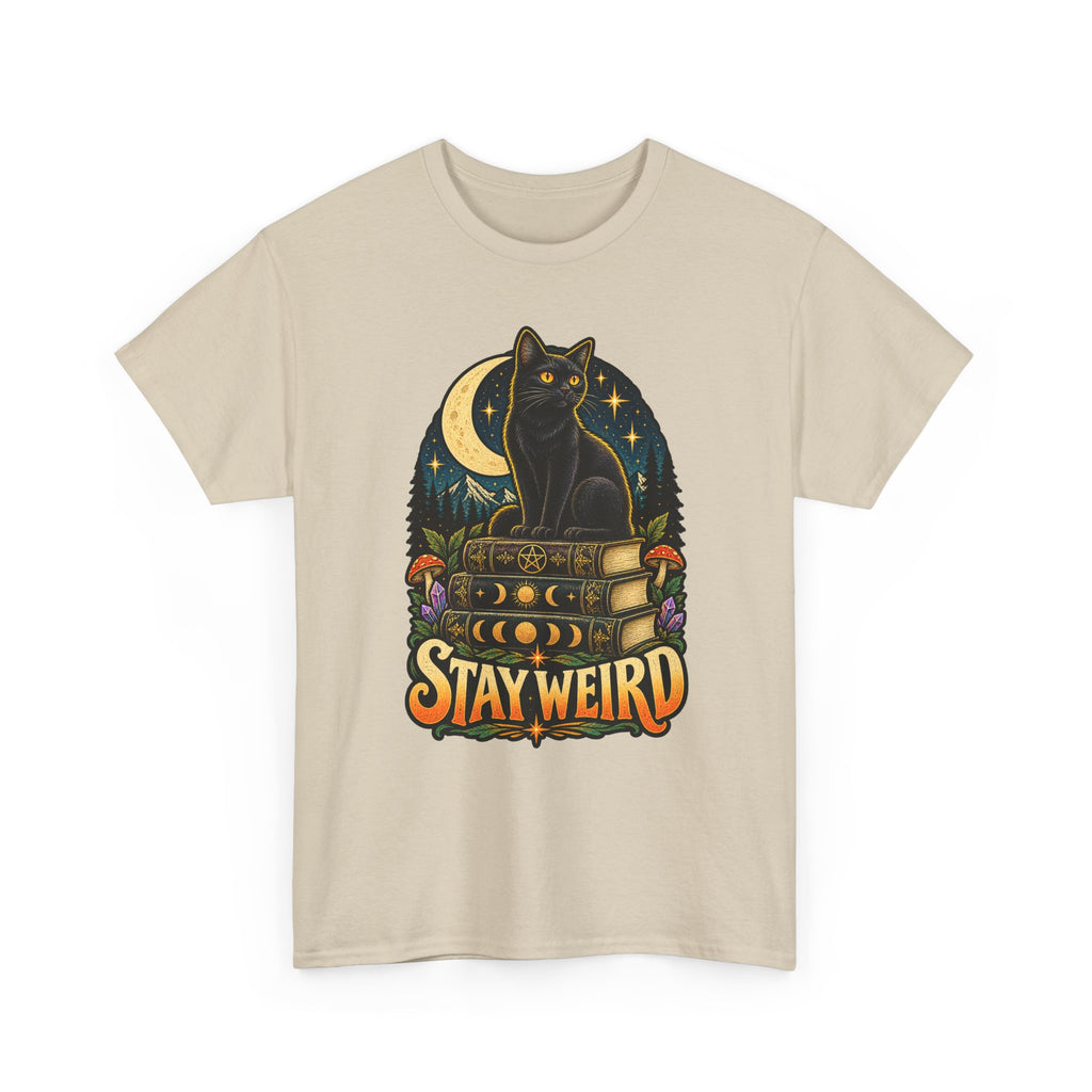 Stay Weird Black Cat T-Shirt