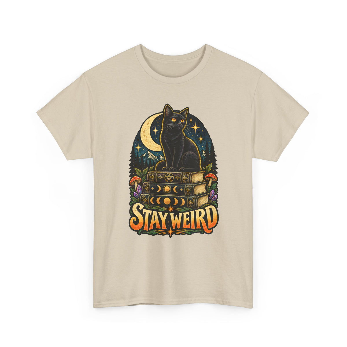 Stay Weird Black Cat T-Shirt