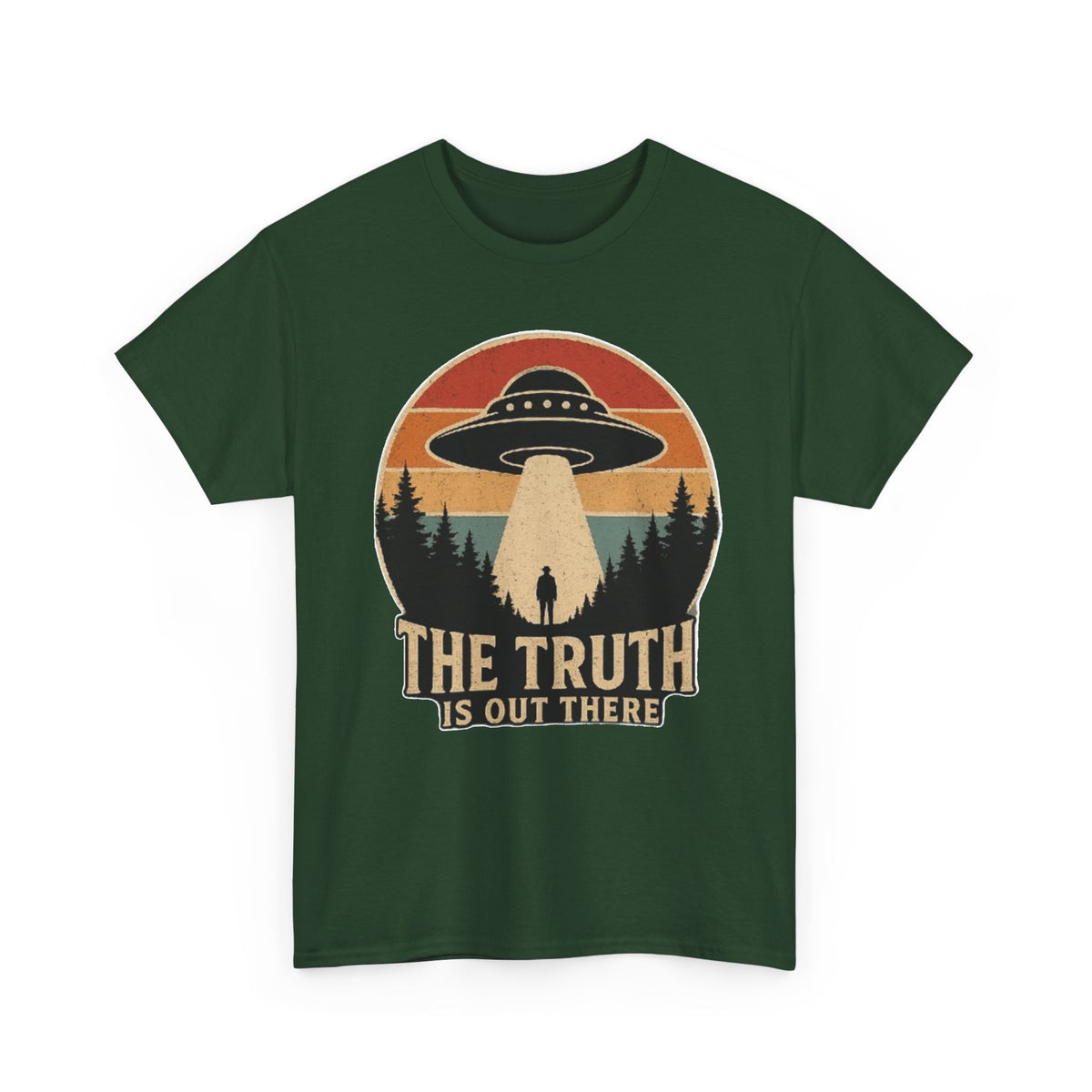 The Truth Is Out There UFO Tee | Alien Abduction Vintage Sunset