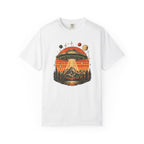 UFO Mountain Sunset Graphic T-Shirt