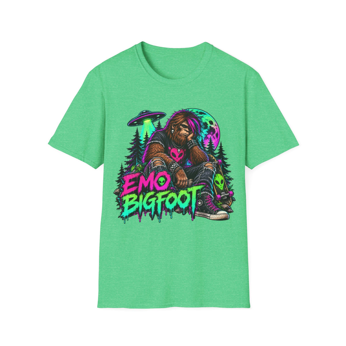 Emo Bigfoot Graphic T-Shirt