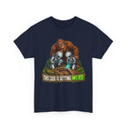 This Case Is Getting Weird Bigfoot & Alien Funny Graphic T-Shirt