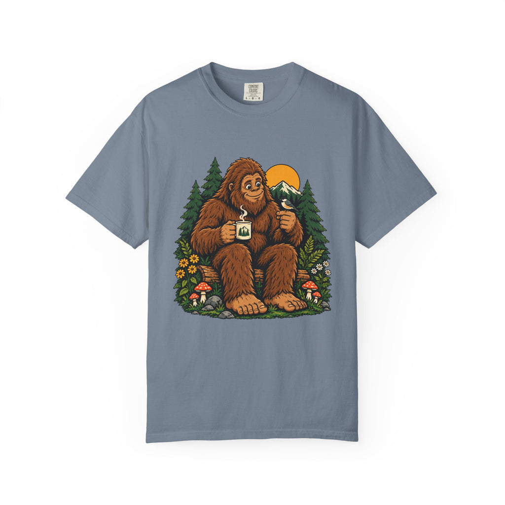 Sasquatch Coffee in the Pines Graphic T-Shirt