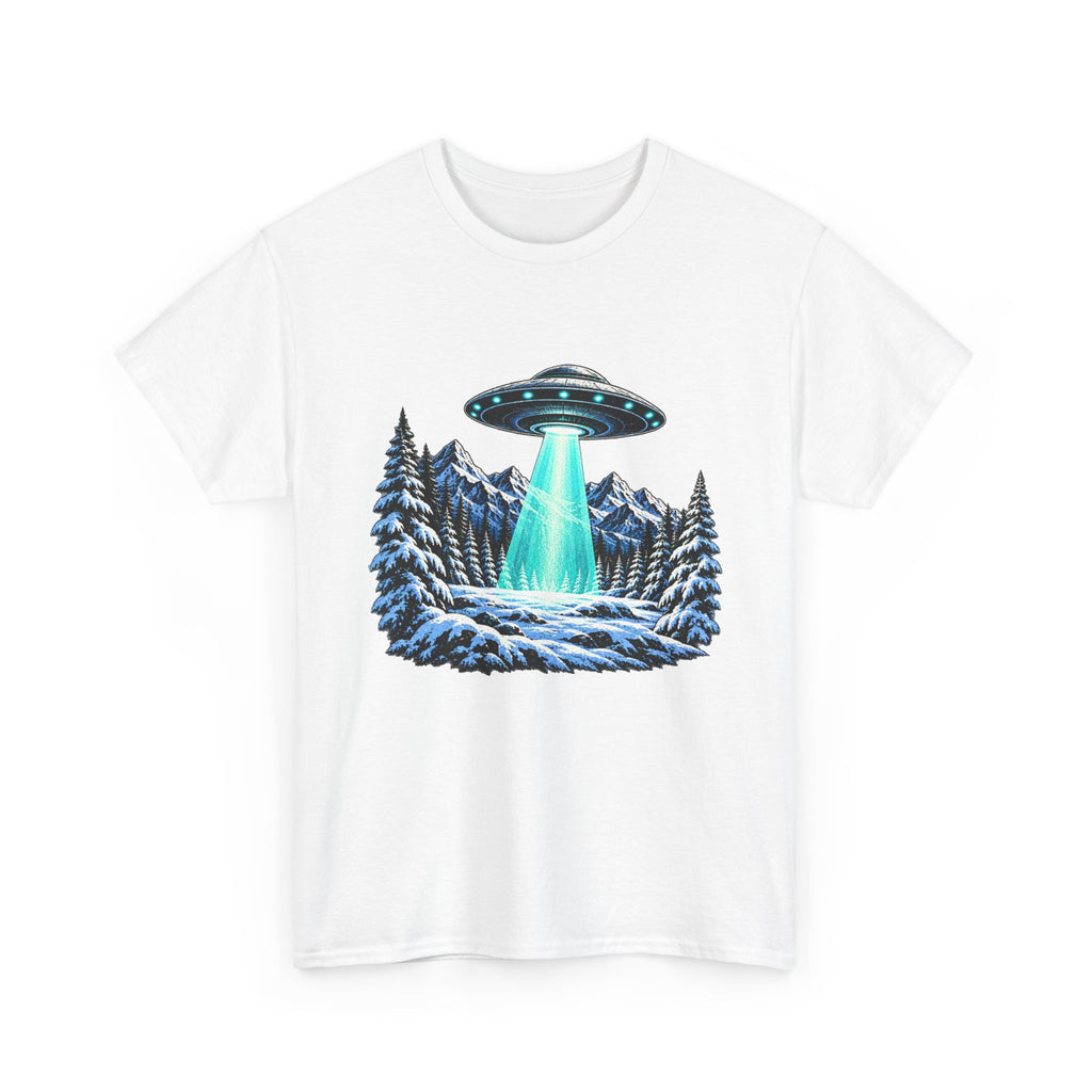 UFO Mountain Abduction Graphic Tee