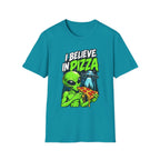 I Believe in Pizza Alien T-Shirt