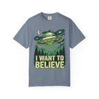 Alien UFO T-Shirt — "I Want to Believe" Graphic Tee
