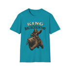 King of the Backcountry T-Shirt | Bear Riding Moose Outdoor Design