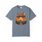 UFO Mountain Sunset Graphic T-Shirt