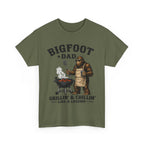 Bigfoot Dad Grillin' & Chillin' T-Shirt | Sasquatch BBQ Tee, Like a Legend