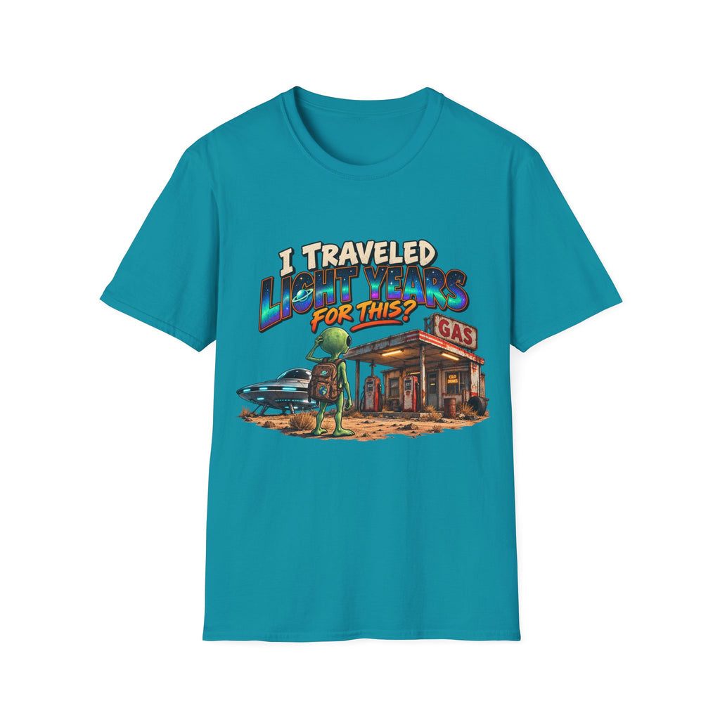 I Traveled Lightyears for This Gas Station Graphic T-Shirt