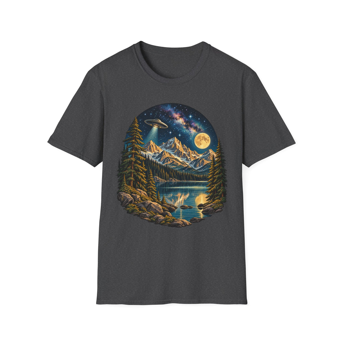 Moonlit Mountain Lake T-Shirt