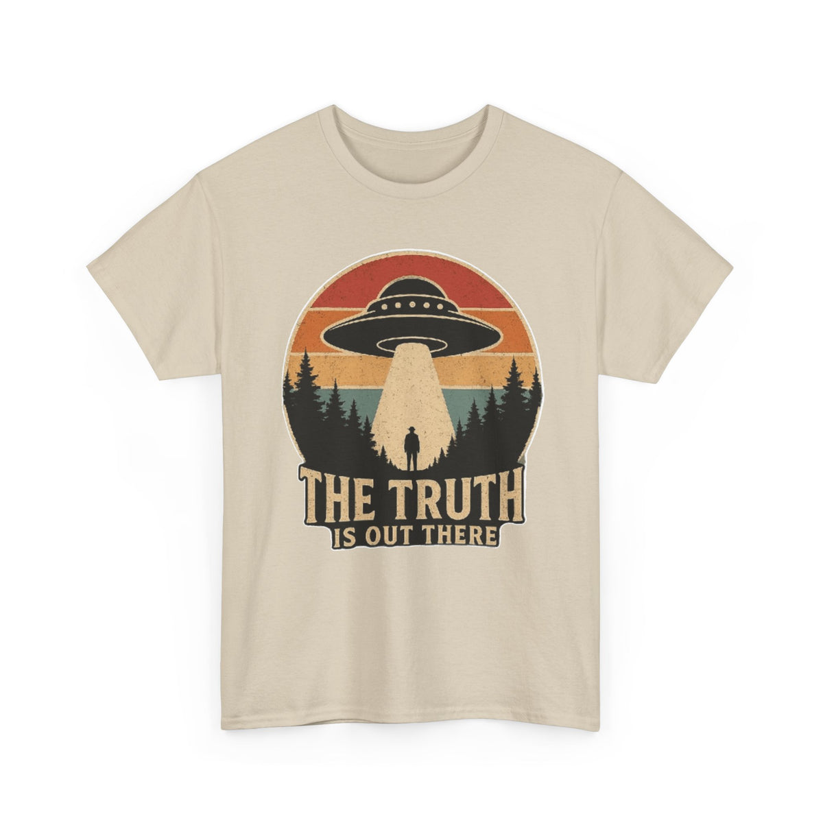 The Truth Is Out There UFO Tee | Alien Abduction Vintage Sunset