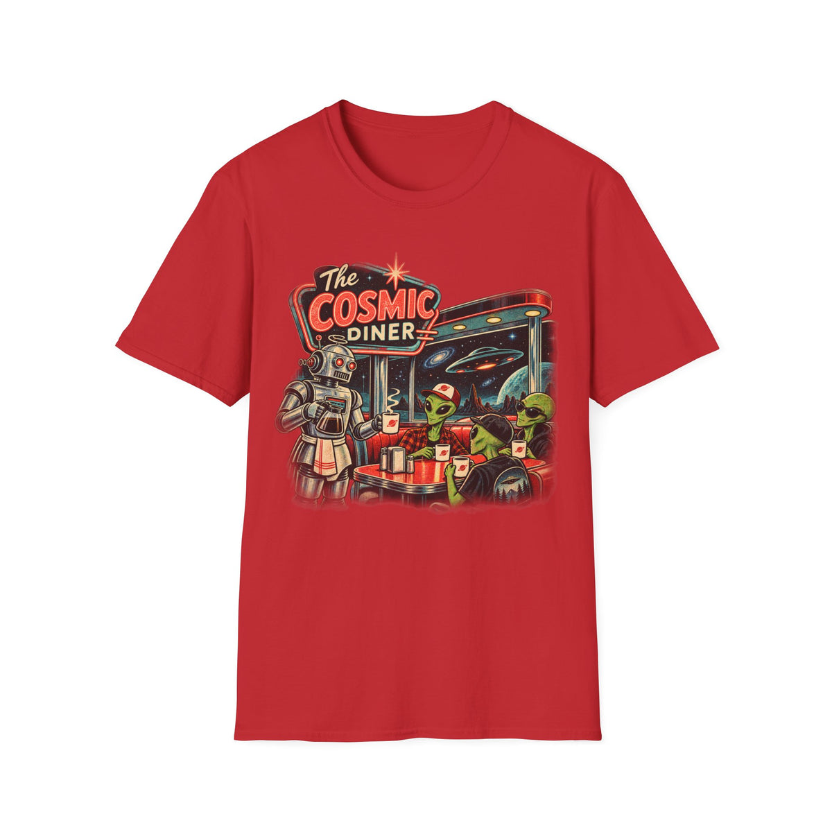 The Cosmic Diner Retro Space T-Shirt
