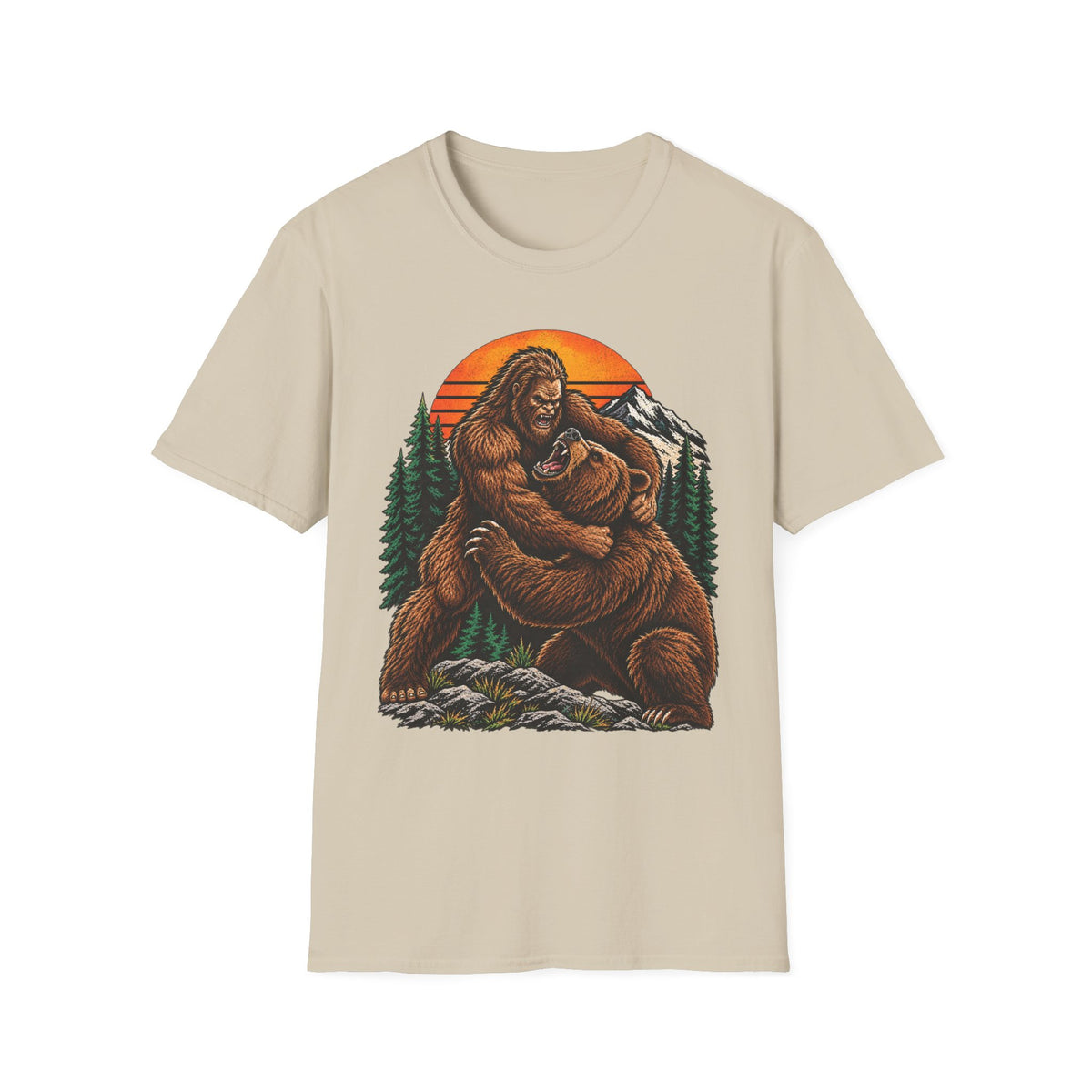 Bigfoot and Bear Forest T-Shirt