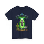 Cat Abduction UFO Tee | Alien Spaceship Graphic Shirt