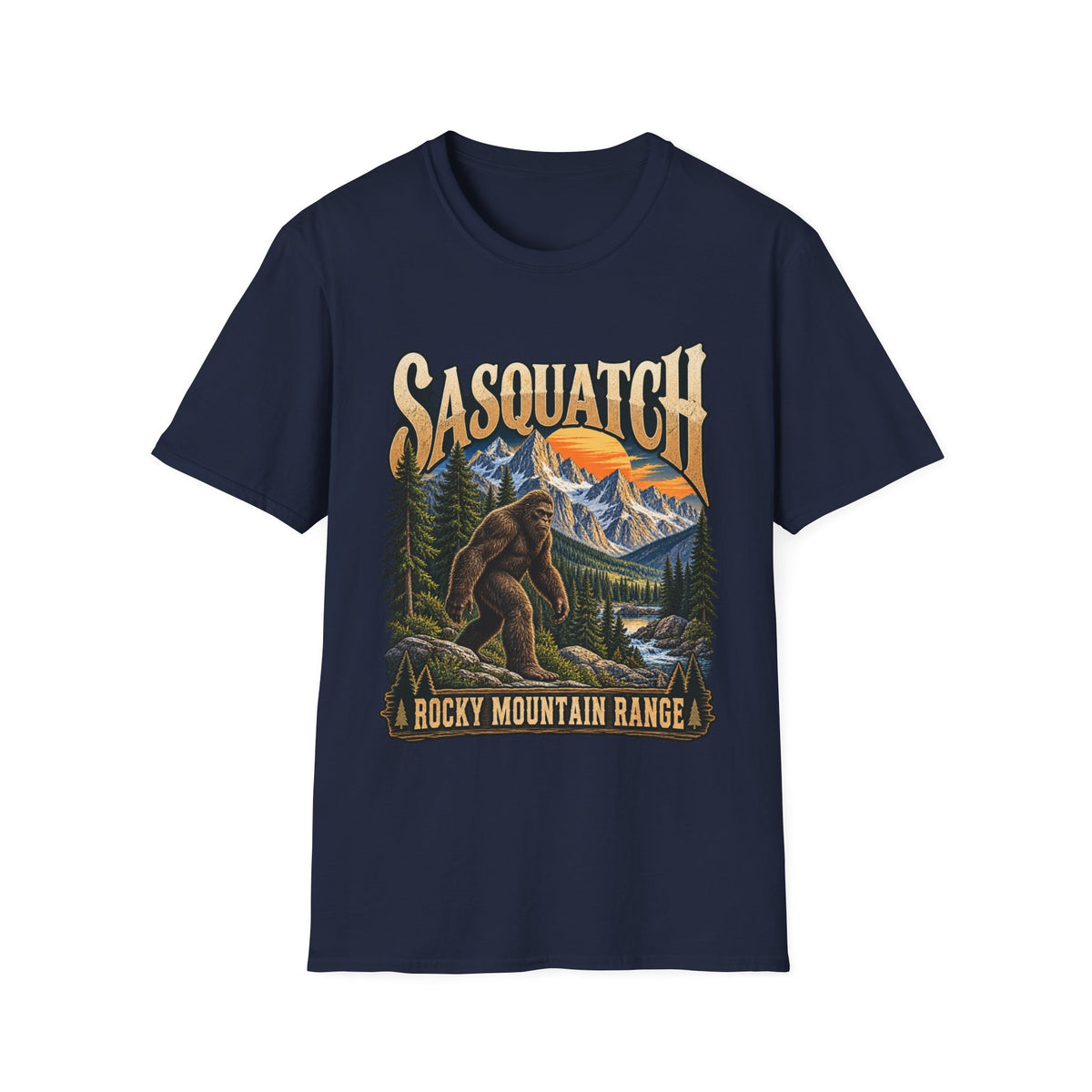Sasquatch Rocky Mountain Range T-Shirt