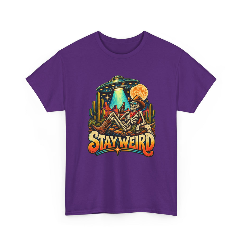 Stay Weird Skeleton UFO T-Shirt