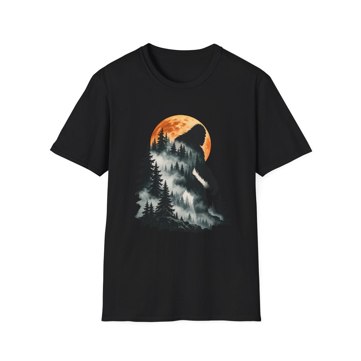 Mountain Bear Sunset Nature Graphic T-Shirt