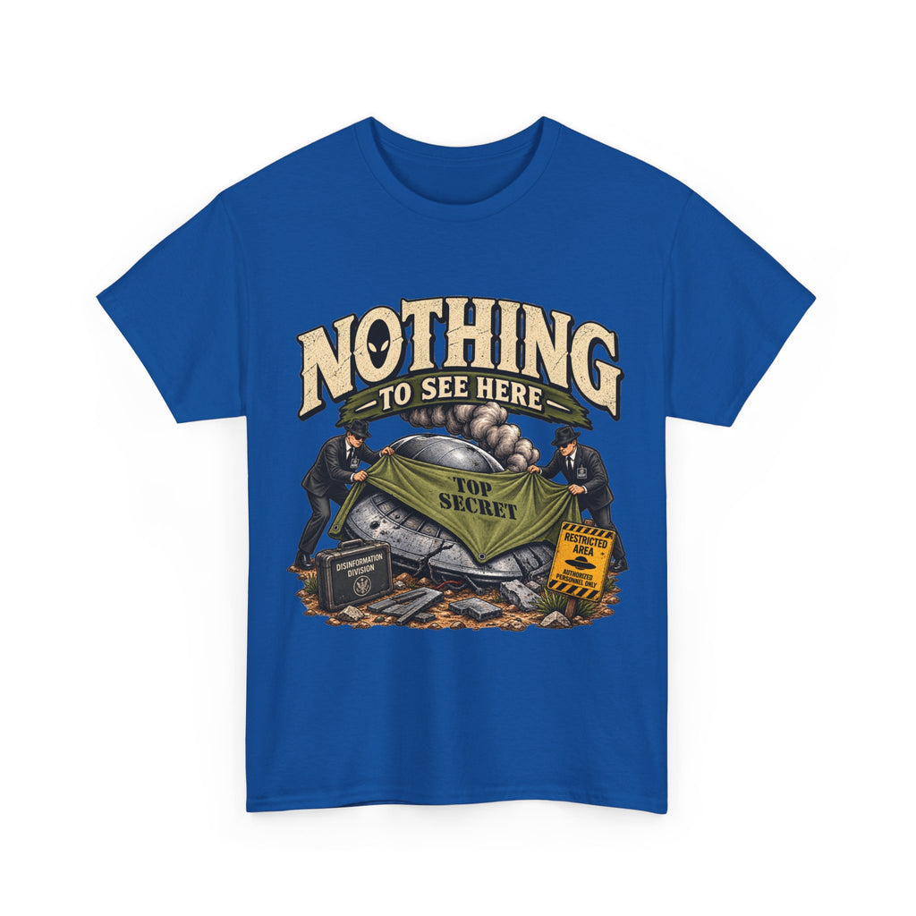Nothing to See Here tee | Funny Secret Vault, Vintage Heist Illustration