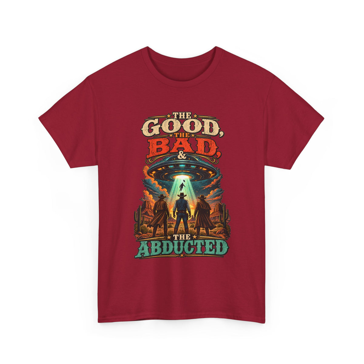 The Good, The Bad & The Abducted T-Shirt | UFO Alien Abduction Graphic Tee
