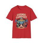 Cosmic Campout T-Shirt — Alien & Sasquatch Campfire Graphic Tee