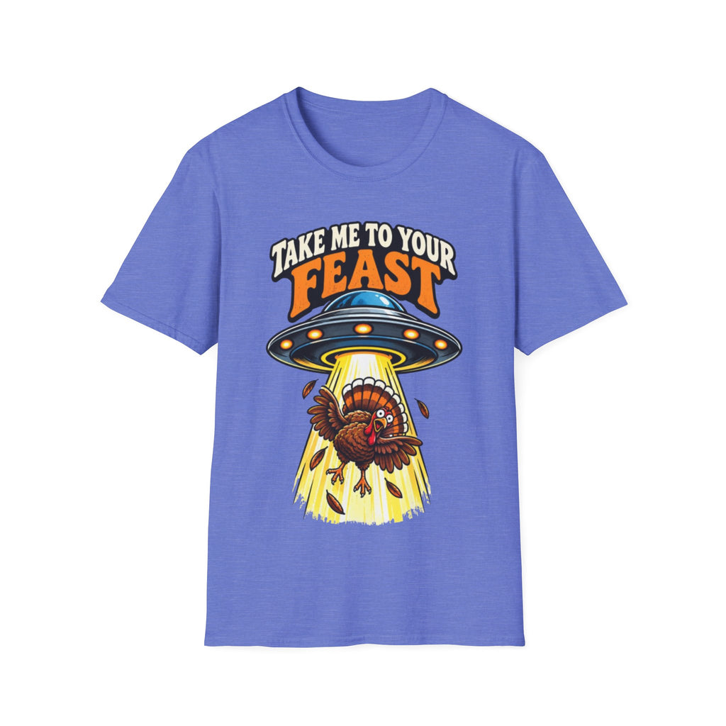Take Me to Your Feast Thanksgiving UFO Turkey T-Shirt