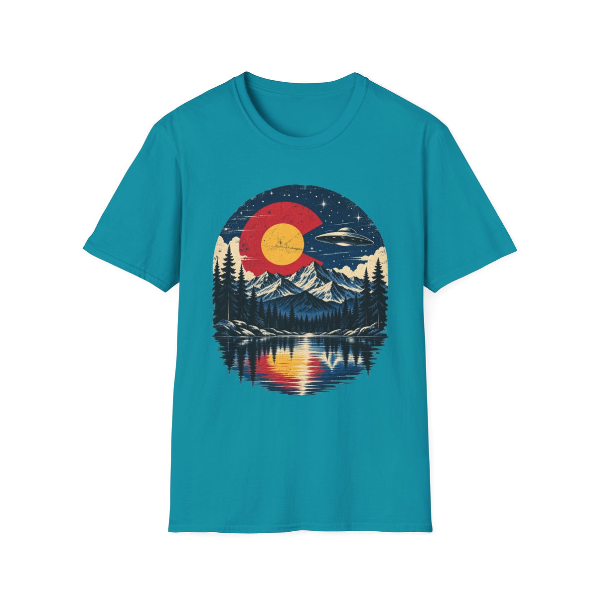 Colorado Sunset Lake Nature T-Shirt