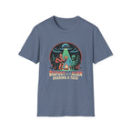 Bigfoot and Alien Sharing a Taco Graphic T-Shirt