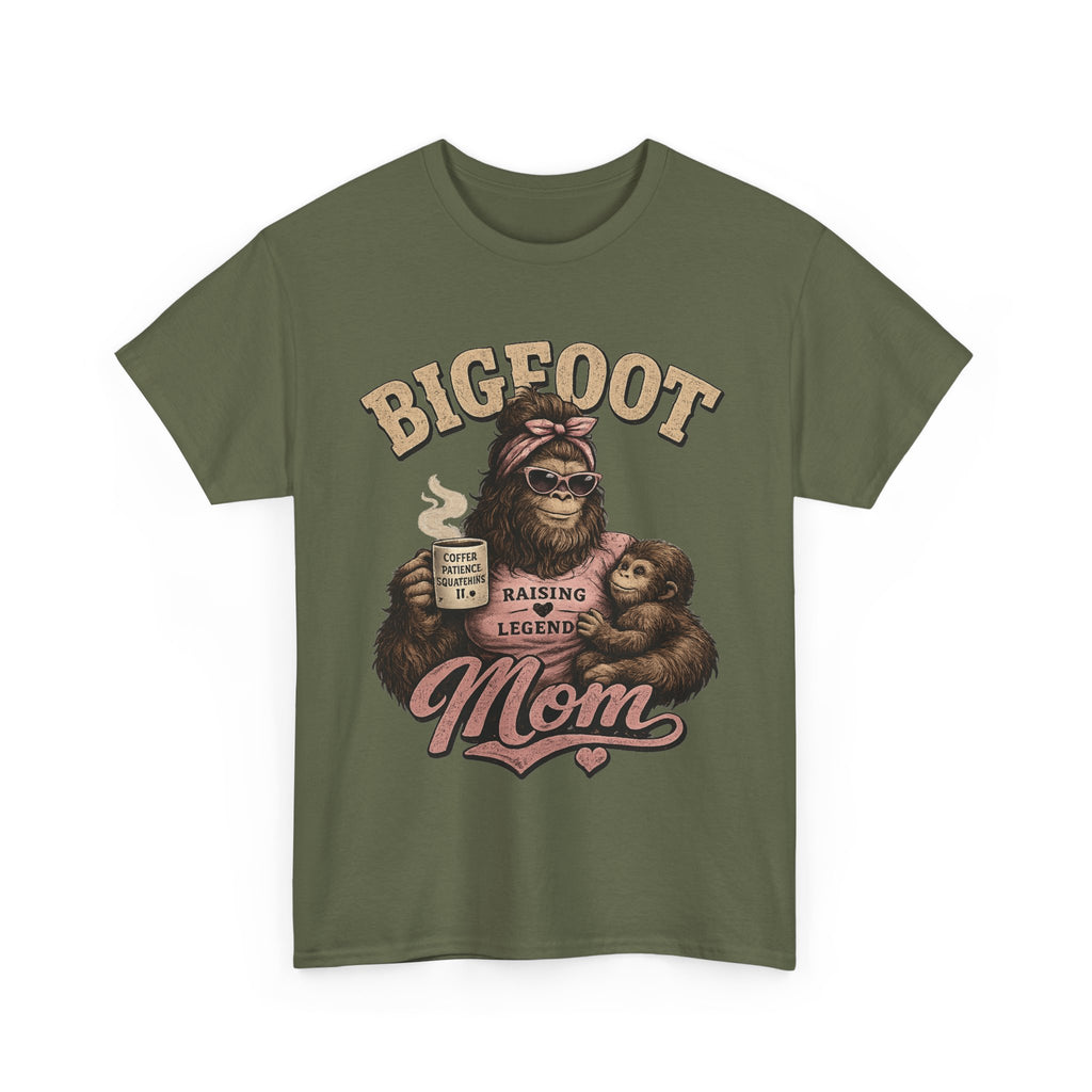 Bigfoot Mom Tee | Sasquatch Mama Illustration, Raising a Legend Design