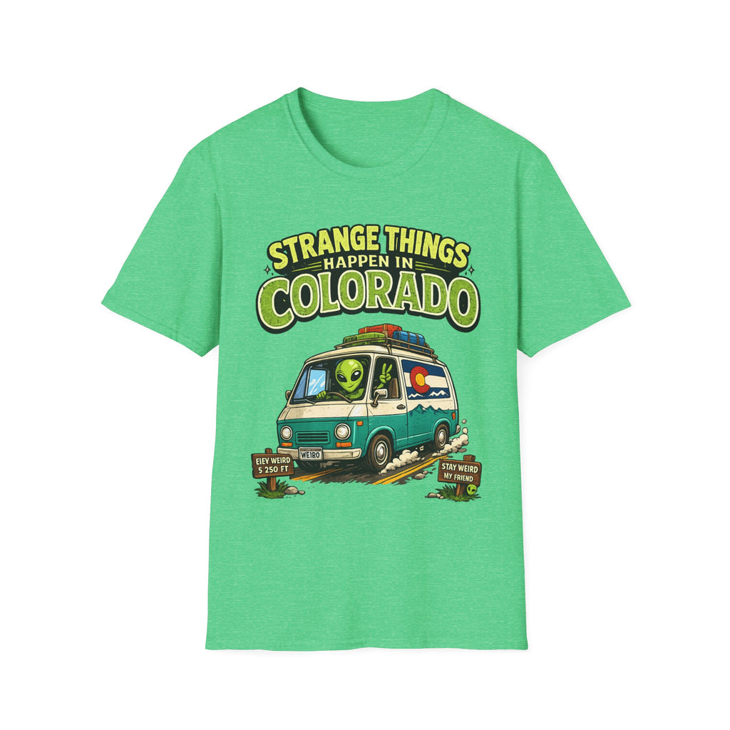 Strange Things Happen in Colorado T-Shirt | Alien Van Graphic