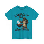 Bigfoot Dad Grillin' & Chillin' T-Shirt | Sasquatch BBQ Tee, Like a Legend