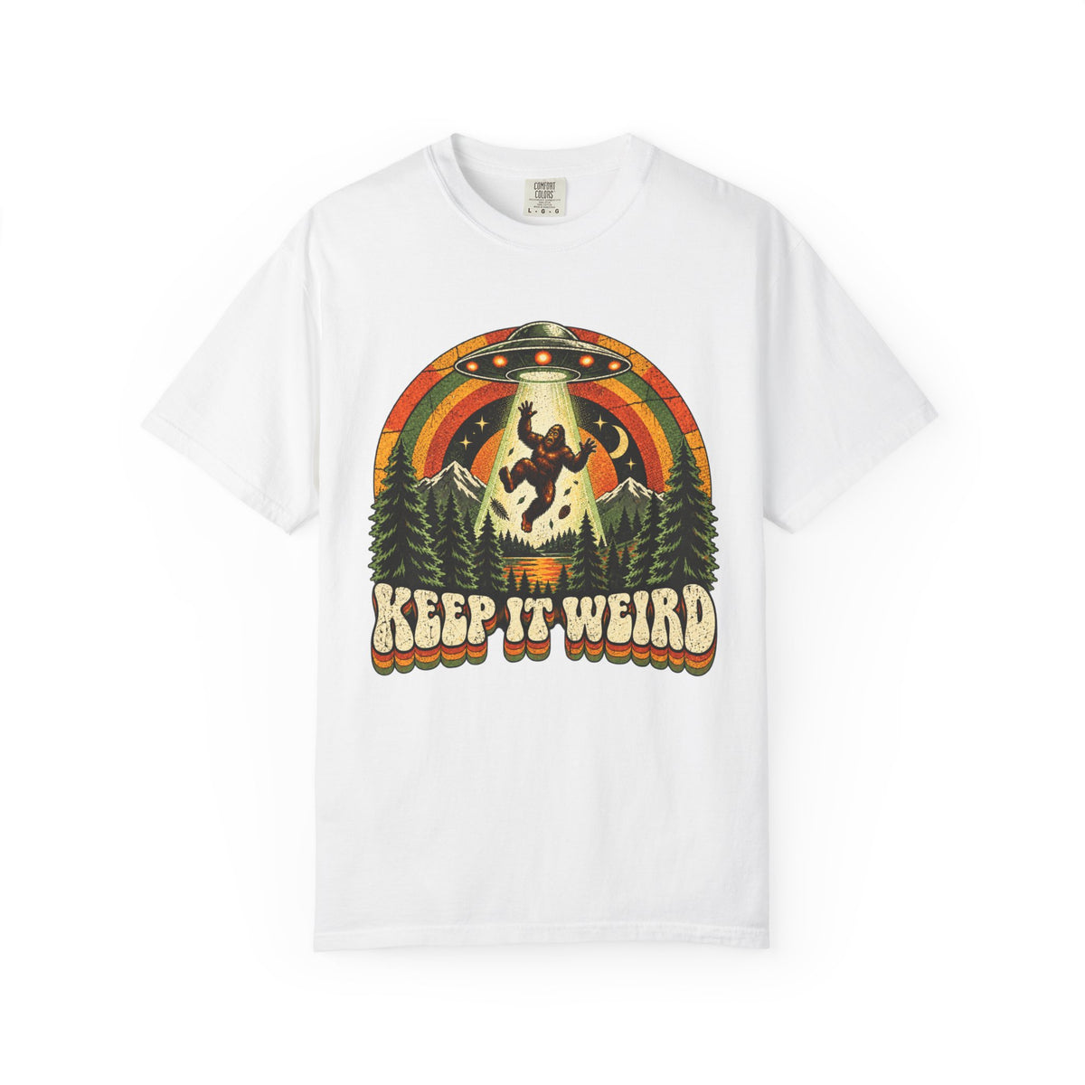 Keep It Weird UFO Bigfoot T-Shirt