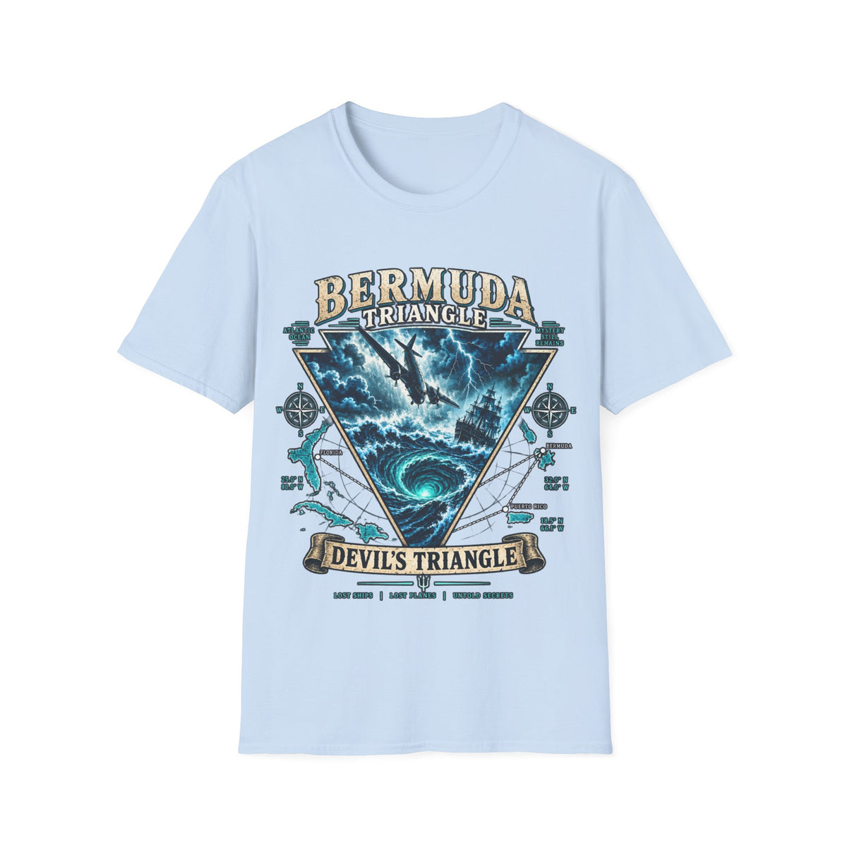 Bermuda Triangle 'Devil's Triangle' Graphic T-Shirt