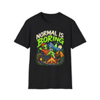 Normal Is Boring Alien Camping T-Shirt