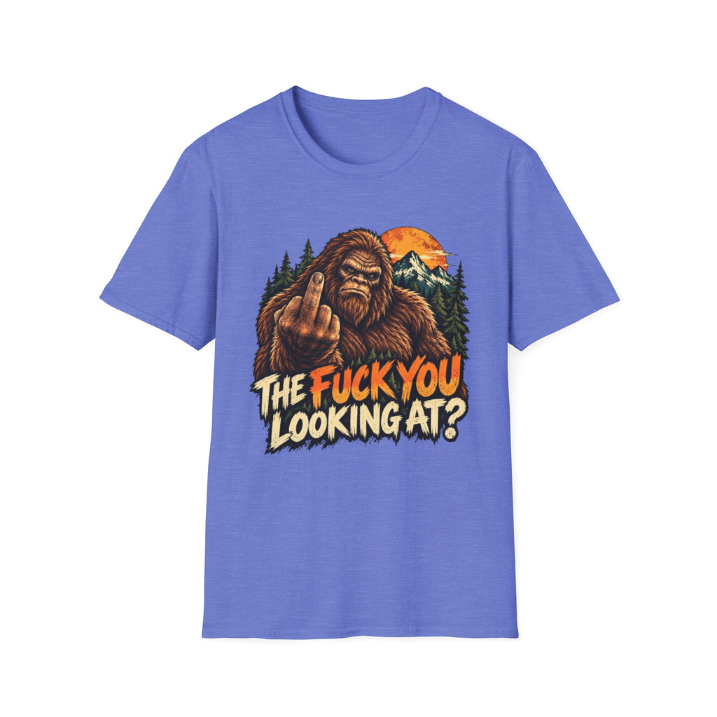 Funny Bigfoot “The Fuck You Looking At?” Graphic T-Shirt