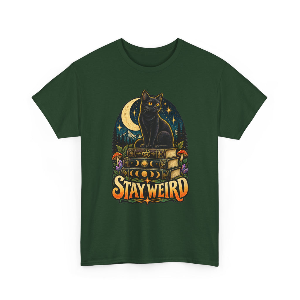 Stay Weird Black Cat T-Shirt