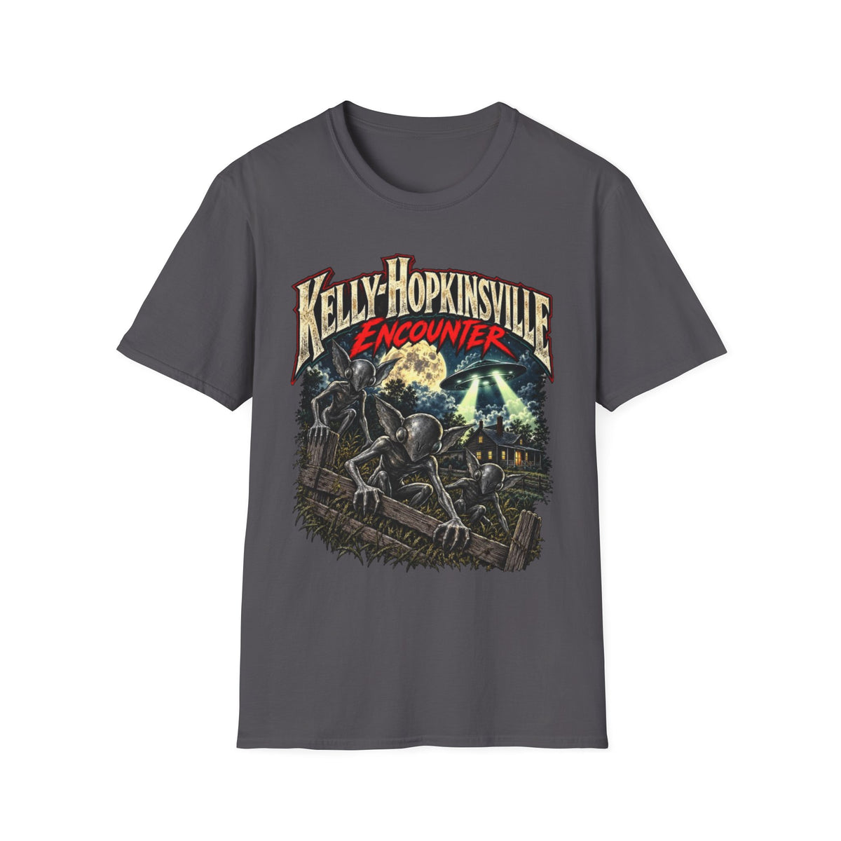 Kelly-Hopkinsville Encounter Alien Mystery Graphic T-Shirt