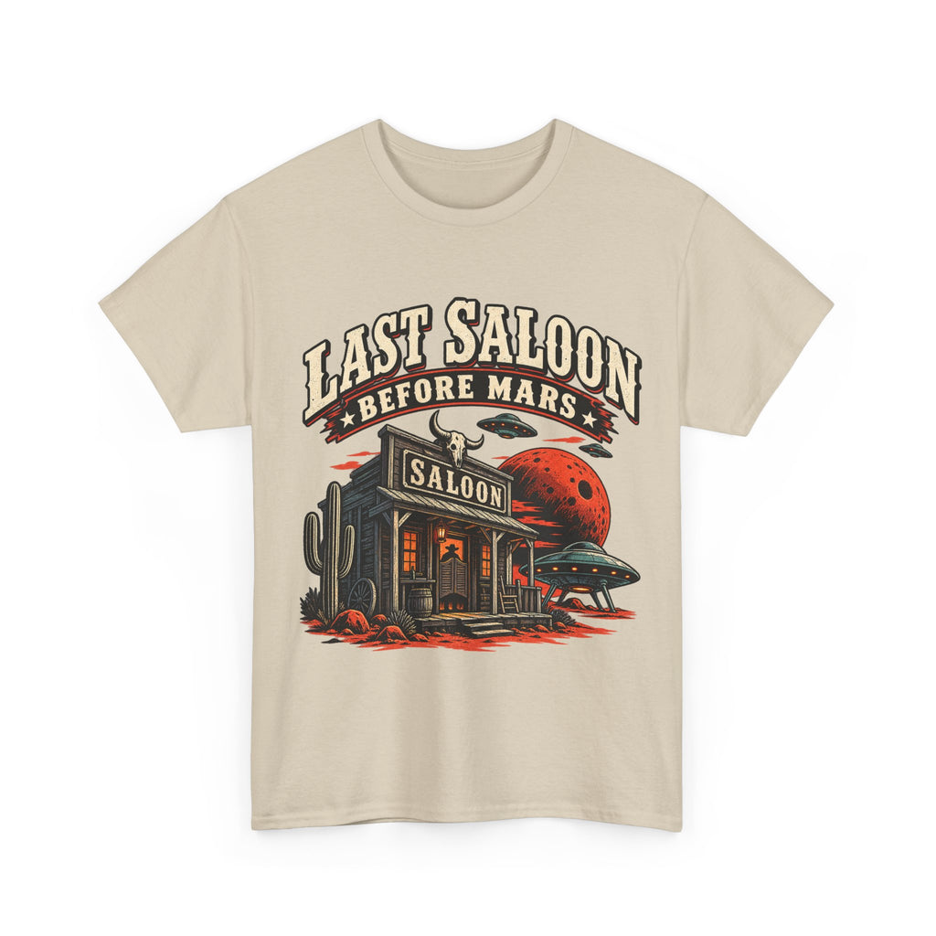 Last Saloon Before Mars T-Shirt | Western Saloon, Space Cowboy Graphic