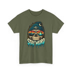 Stay Weird Skull Tee — Retro Sunset Skull Graphic T-Shirt