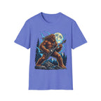 Bigfoot Playing Guitar Mountain Forest T-Shirt