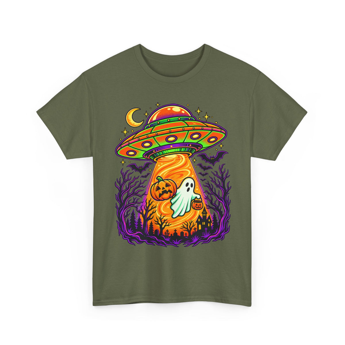 Alien UFO Abduction Ghosts T-Shirt