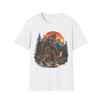Bigfoot Mountain Sunset T-Shirt — Sasquatch Forest Adventure Tee