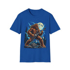 Bigfoot Playing Guitar Mountain Forest T-Shirt