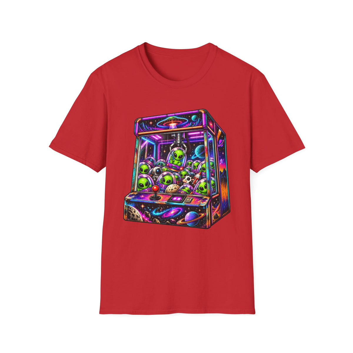 Neon Alien Claw Machine T-Shirt
