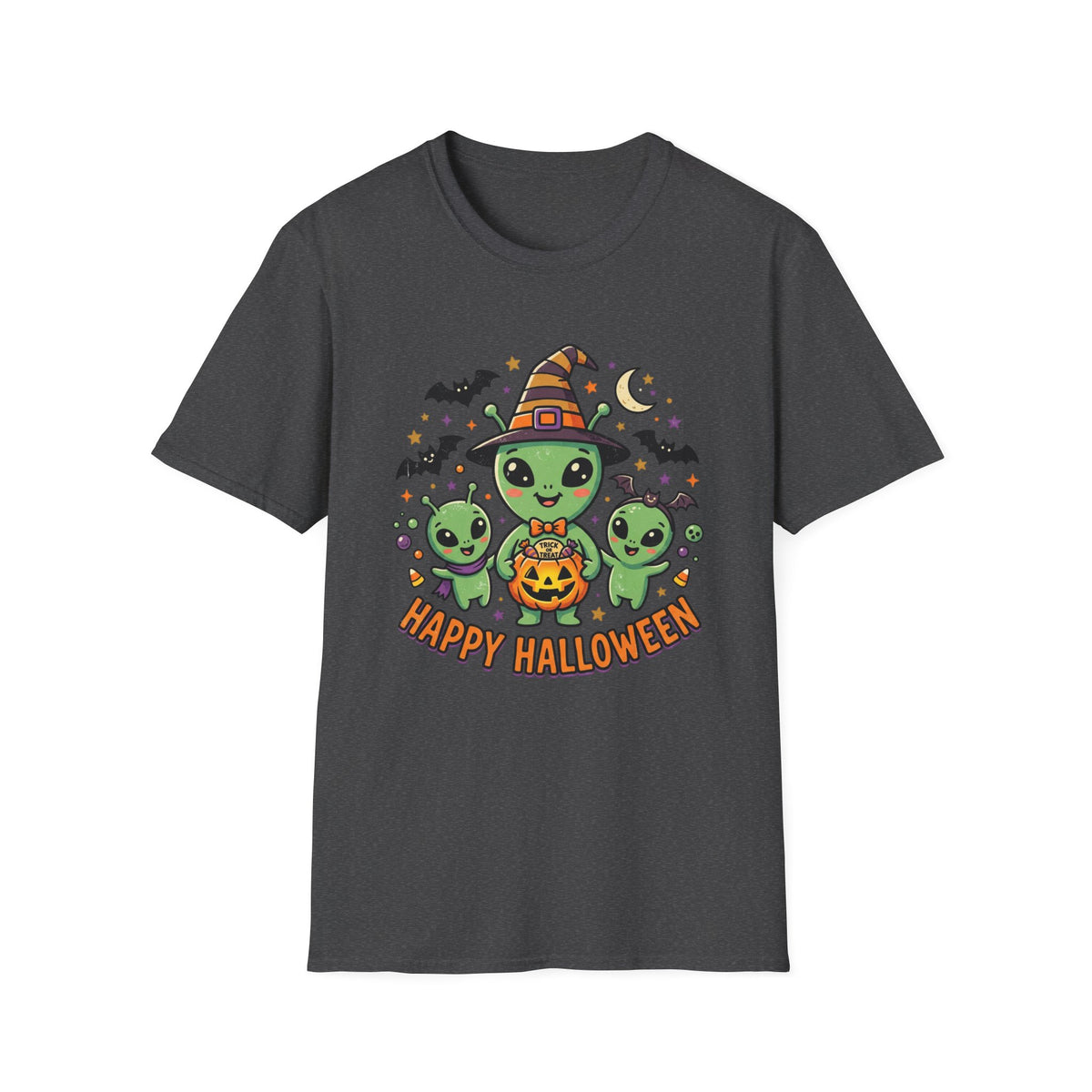 Happy Halloween Alien Pumpkin T-Shirt