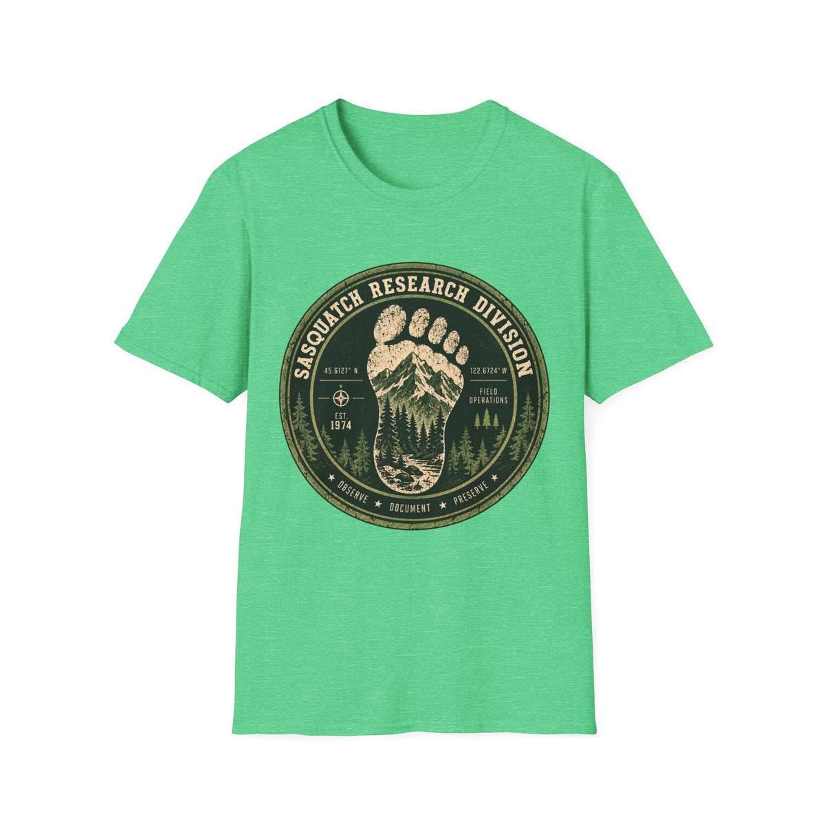 Sasquatch Research Division T-Shirt – Vintage Bigfoot Explorer Tee