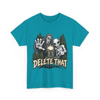 Delete That Graphic Tee | Creepy Alien & Skull Illustration